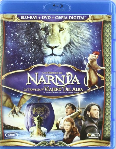 Las crnicas de Narnia: La travesa del Viajero del Alba + DVD carátula Blu-ray