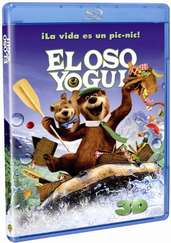 El oso Yogui 3D + 2D carátula Blu-ray