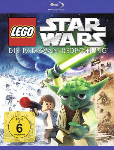 Lego Star Wars: La Amenaza Padawan carátula Blu-ray