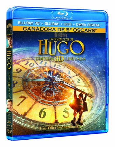 La invencin de Hugo 3D carátula Blu-ray