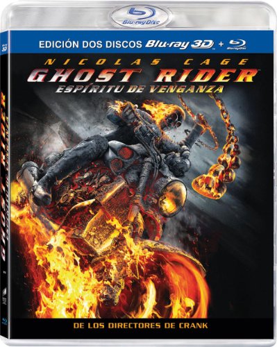 Ghost Rider 2: Espritu de Venganza Blu-ray 3D carátula Blu-ray