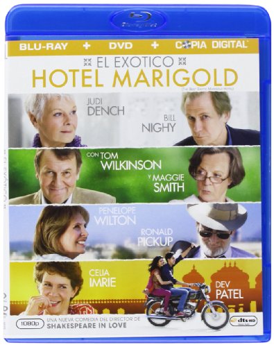 El exótico Hotel Marigold carátula Blu-ray