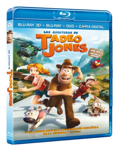 Las aventuras de Tadeo Jones: Blu-ray 3D carátula Blu-ray