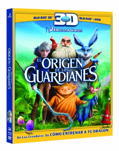 El Origen de los Guardianes (3D + 2D) carátula Blu-ray