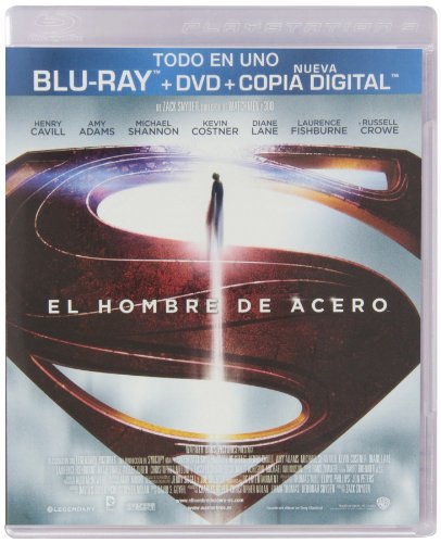 El Hombre de Acero carátula Blu-ray