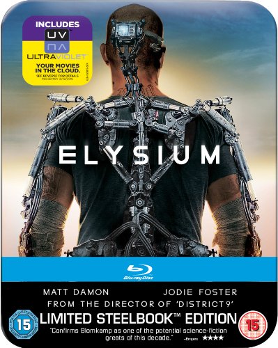 Elysium: Steelbook carátula Blu-ray
