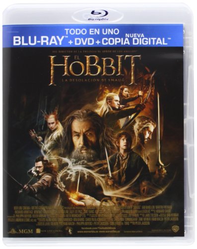 El Hobbit: La desolacin de Smaug carátula Blu-ray