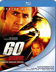 60 segundos (Sesenta segundos) carátula Blu-ray