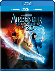 Airbender: El ltimo guerrero Blu-ray 3D carátula Blu-ray