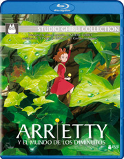 Arrietty y el mundo de los diminutos Edicin Combo carátula Blu-ray