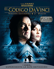 El cdigo Da Vinci: Edicin extendida carátula Blu-ray