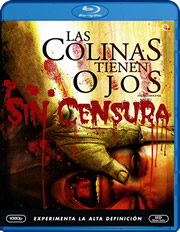 Las colinas tienen ojos (sin censura) carátula Blu-ray