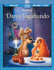 La Dama y el Vagabundo: Edicin Diamante carátula Blu-ray