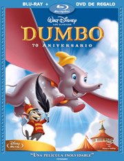 Dumbo: Edicin Especial 70 Aniversario carátula Blu-ray