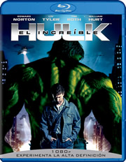 El increble Hulk carátula Blu-ray