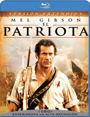 El patriota: versin extendida carátula Blu-ray