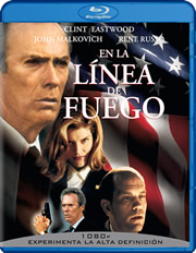 En la lnea de fuego carátula Blu-ray