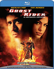 Ghost Rider: El motorista fantasma: versin extendida carátula Blu-ray