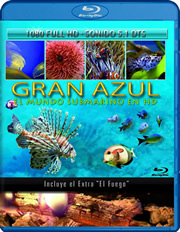 Gran azul: El mundo submarino en HD carátula Blu-ray