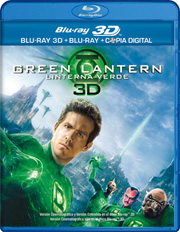 Green Lantern (Linterna Verde) Blu-ray 3D carátula Blu-ray