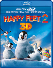 Happy Feet 2 Blu-ray 3D carátula Blu-ray