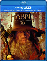 El Hobbit: Un viaje inesperado 3D carátula Blu-ray