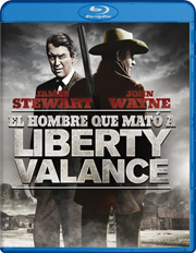 El hombre que mató a Liberty Valance carátula Blu-ray