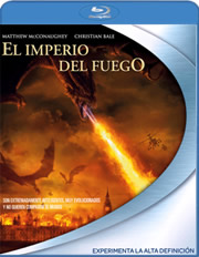 El imperio del fuego carátula Blu-ray