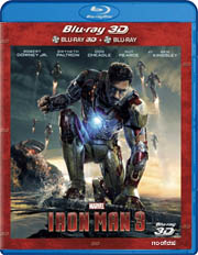 Iron Man 3 - Blu-ray 3D + 2D carátula Blu-ray