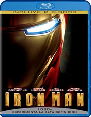 Iron Man carátula Blu-ray