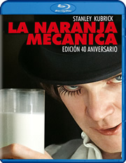 La naranja mecnica + DVD + copia digital carátula Blu-ray