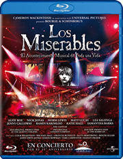 Los miserables: El musical (V.O.) carátula Blu-ray