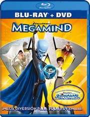 Megamind + DVD gratis carátula Blu-ray