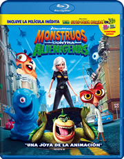 Monstruos contra Aliengenas carátula Blu-ray