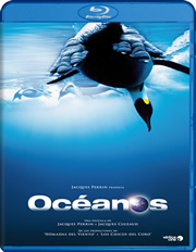 Ocanos + DVD carátula Blu-ray