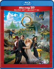 Oz, un mundo de fantasía (3D + 2D) carátula Blu-ray