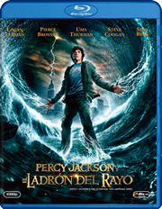Percy Jackson y el Ladrn del Rayo + DVD + Copia digital carátula Blu-ray