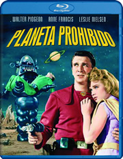 Planeta prohibido carátula Blu-ray