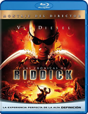 Las Crnicas de Riddick: Montaje del director carátula Blu-ray