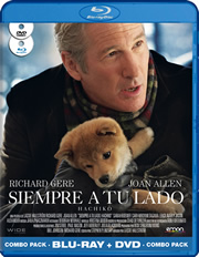 Siempre a tu lado, Hachiko + DVD regalo carátula Blu-ray