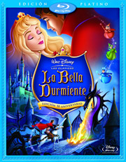 La bella durmiente: Edicin platino carátula Blu-ray