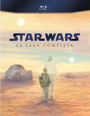 Star Wars: La saga completa carátula Blu-ray