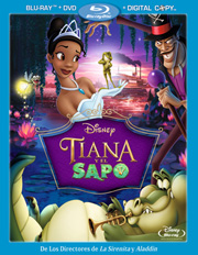 Tiana y el Sapo carátula Blu-ray