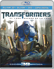 Transformers 3: El Lado Oscuro de la Luna Blu-ray 3D carátula Blu-ray