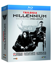 Triloga Millennium carátula Blu-ray