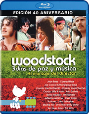 Woodstock, 3 Das de Paz y Msica: Montaje del Director 40 Aniversario carátula Blu-ray
