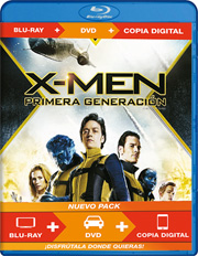 X-Men: Primera generacin carátula Blu-ray