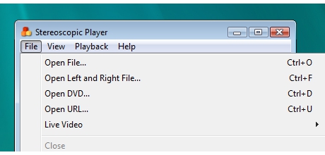 stereoscopic opciones entrada