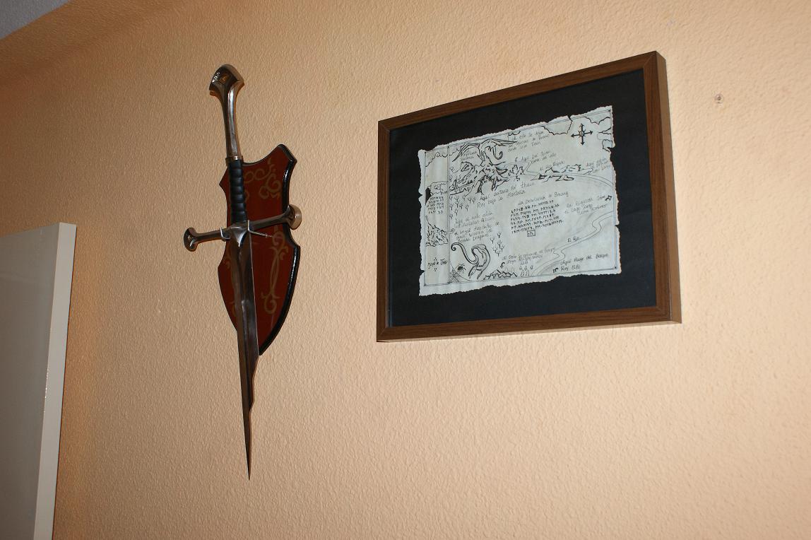 fragmento de narsil y mapa de thror
