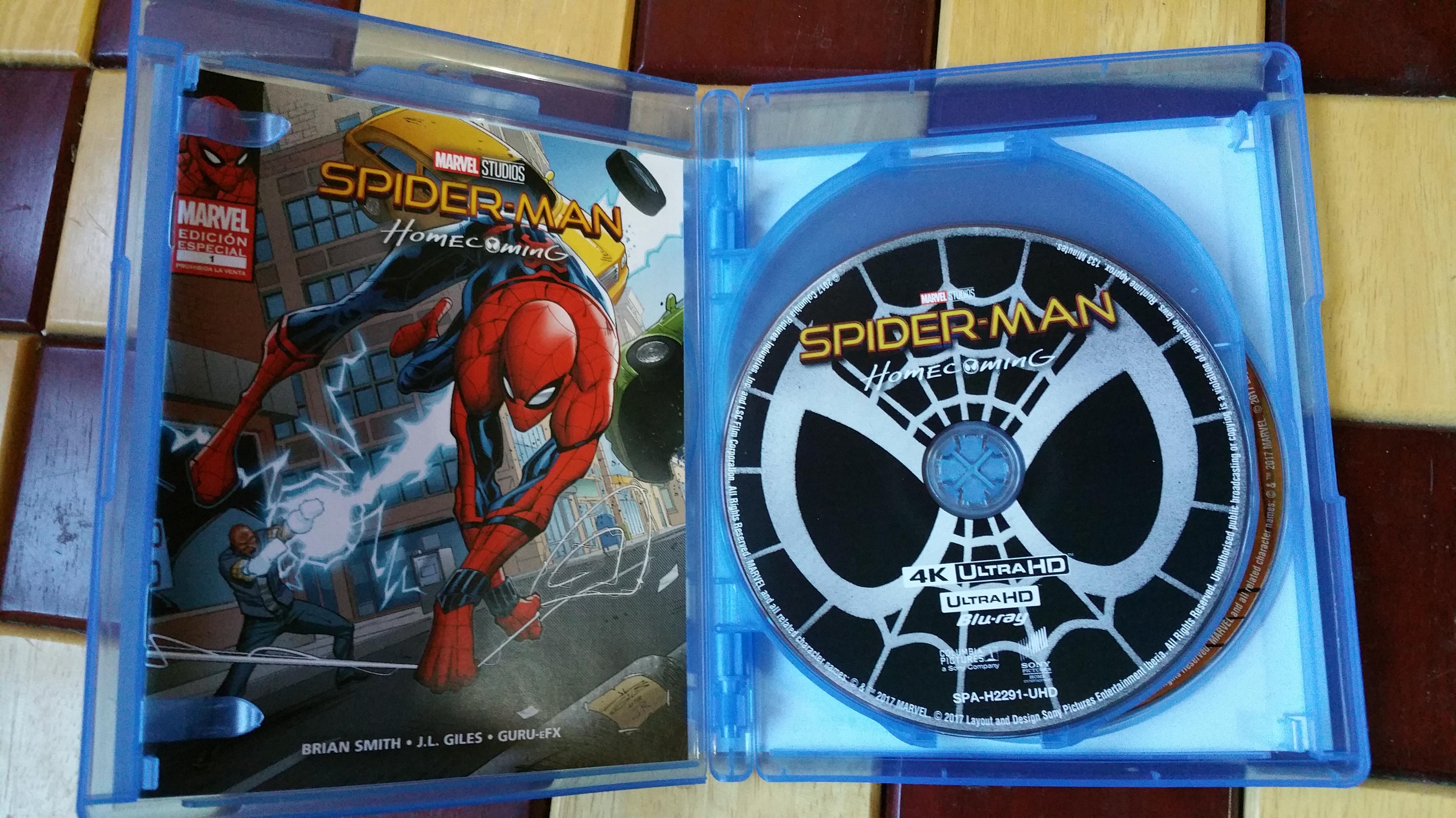 Pelicula Spiderman HomeComing 4k